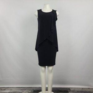 JOSEPH Ribkoff Little Black Dress Ruffle Size S
